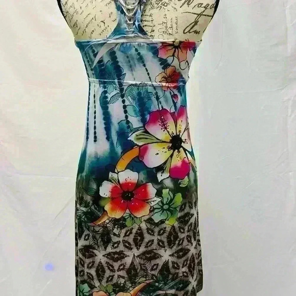 Spy Zone Floral Sleeveless Midi Dress - Picture 4 of 14